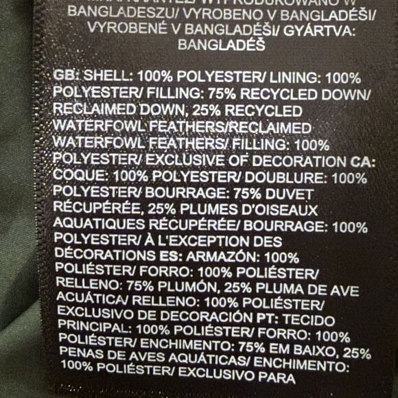 NEW NORTH FACE Big Aconcagua 3 Puffer Jacket 600 Fill Men 3X Green Outerwear - Picture 11 of 12